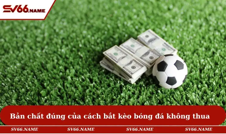 Bản chất đúng của cách bắt kèo bóng đá không thua