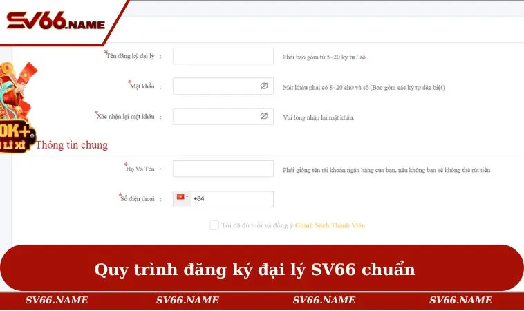 Quy trình đăng ký đại lý SV66 chuẩn