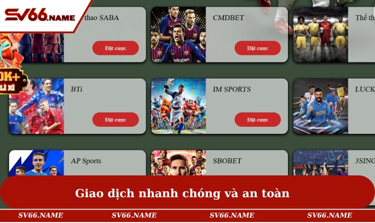Giao dịch với thời gian nhanh chóng, bảo mật