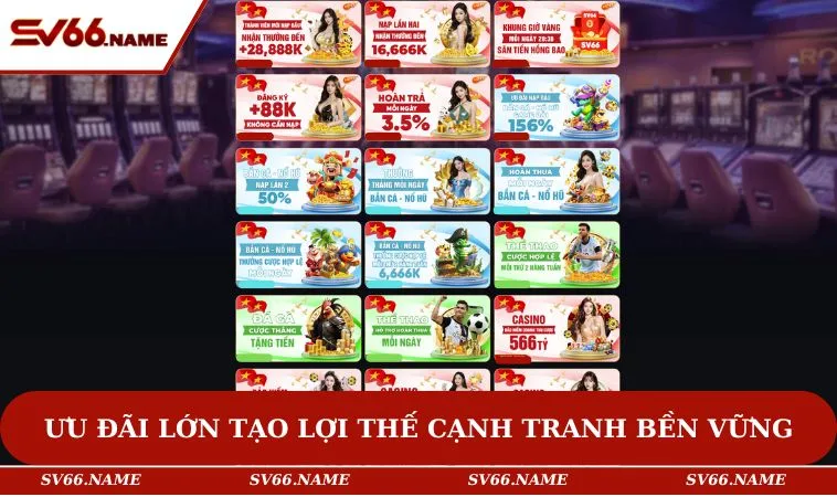 Ưu đãi lớn tạo lợi thế cạnh tranh bền vững